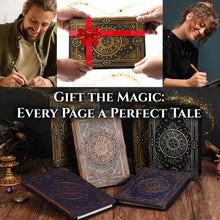 Load image into Gallery viewer, StoryForge Magic Refillable Notebook Journal Binder for DND: Worn Ancient Magic Design