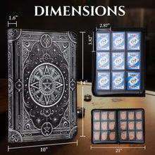 Load image into Gallery viewer, Star Mage Trading Card Binder - 9 Pocket Ringless TCG Binder - Premium Faux-Leather - 432 Side-Loading Pockets - Perfect Storage Holder for MTG, and Many TCG & Trading Card Collections