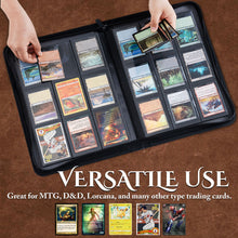 Load image into Gallery viewer, Star Mage Trading Card Binder - 9 Pocket Ringless TCG Binder - Premium Faux-Leather - 432 Side-Loading Pockets - Perfect Storage Holder for MTG, and Many TCG & Trading Card Collections