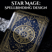 Load image into Gallery viewer, Star Mage Trading Card Binder - 432 Side-Loading Pockets (Navy Bronze with Blue Gem)