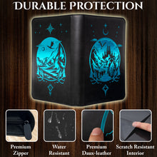 Load image into Gallery viewer, Celestial Moonlit Castle Card Binder - Fantasy 9-Pocket Ringless TCG Binder, 432 Side-Loading Pockets, Foil PU Leather