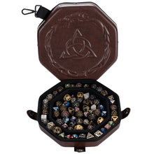 Load image into Gallery viewer, DND Dice Tray Celtic Knot for Dungeons and Dragons - Perfect Dice Rolling Tray & Dice Case for RPG Games to Protect Dice