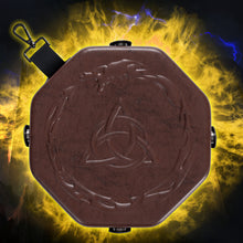 Load image into Gallery viewer, DND Dice Tray Celtic Knot for Dungeons and Dragons - Perfect Dice Rolling Tray & Dice Case for RPG Games to Protect Dice