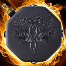 Load image into Gallery viewer, DND Dice Tray - Beautiful Twin Dragon Design on Faux Leather