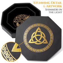 Load image into Gallery viewer, DND Dice Tray Celtic Knot & World Tree (All Variations)