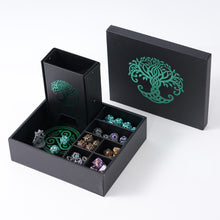 Load image into Gallery viewer, The All-in-One Game Roamer - DND Dice Tray, Large Tower and Storage for Random Rolls Green
