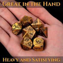 Load image into Gallery viewer, Polyhedral Metal Dice Set for DND - Crack Design (All Variations)