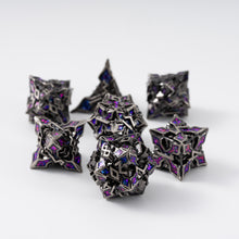 Load image into Gallery viewer, Metal Dice for DND - Spire Sanctum Series - Beautiful 7 Piece Set for Dungeons and Dragons, RPG and More