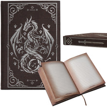 Load image into Gallery viewer, Linen Notebook with Stunning Dragon Design (240 Pages) for DND