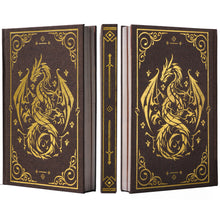 Load image into Gallery viewer, Linen Notebook with Stunning Dragon Design (240 Pages) for DND