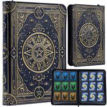 Load image into Gallery viewer, Star Mage Trading Card Binder - 432 Side-Loading Pockets (All Variations) Navy Bronze (No Gem)