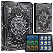 Load image into Gallery viewer, Star Mage Trading Card Binder - 432 Side-Loading Pockets (Silver with Blue Gem)