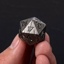 Load image into Gallery viewer, Polyhedral Metal Dice Set for DND - Crack Design (All Variations)