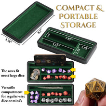 Load image into Gallery viewer, Dice Sanctum Dice Box - Premium Case & Dice Tray for DND - Phone/Mini-Tablet/Pen Slot, Magnetic Lid and Storage for Dice, Mini's and More