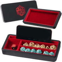 Load image into Gallery viewer, Dice Sanctum Dice Box - Premium Case & Dice Tray for DND - Phone/Mini-Tablet/Pen Slot, Magnetic Lid and Storage for Dice, Mini's and More