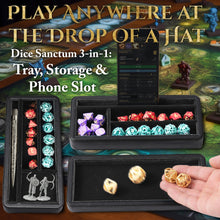 Load image into Gallery viewer, Dice Sanctum Dice Box - Premium Case & Dice Tray for DND (Magenta)