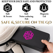 Load image into Gallery viewer, Dice Sanctum Dice Box - Premium Case & Dice Tray for DND (Magenta)
