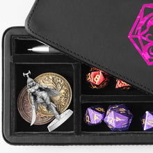 Load image into Gallery viewer, Dice Sanctum Dice Box - Premium Case & Dice Tray for DND (Magenta)
