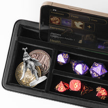 Load image into Gallery viewer, Dice Sanctum Dice Box - Premium Case & Dice Tray for DND (Magenta)