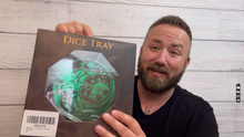 Load and play video in Gallery viewer, DND Dice Tray Purple Wolf & World Tree