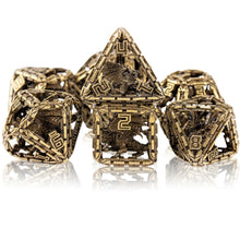 Load image into Gallery viewer, Imprisoned Dragon Core DND Dice Set (Bronze)