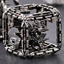 Load image into Gallery viewer, Imprisoned Dragon Core DND Dice Set (Iron)