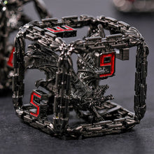 Load image into Gallery viewer, Imprisoned Dragon Core DND Dice Set (Black and Red)
