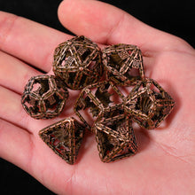 Load image into Gallery viewer, Imprisoned Dragon Core DND Dice Set (Copper)