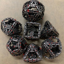 Load image into Gallery viewer, Imprisoned Dragon Core DND Dice Set (Iron Blood)
