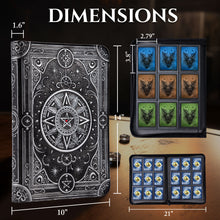 Load image into Gallery viewer, Star Mage Trading Card Binder - 432 Side-Loading Pockets (Silver with Red Gem)
