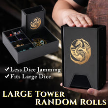 Load image into Gallery viewer, The All-in-One Game Roamer - DND Dice Tray, Large Tower and Storage for Random Rolls (Dragon)
