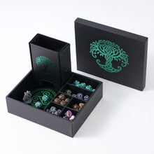 Load image into Gallery viewer, The All-in-One Game Roamer - DND Dice Tray, Large Tower and Storage for Random Rolls Green
