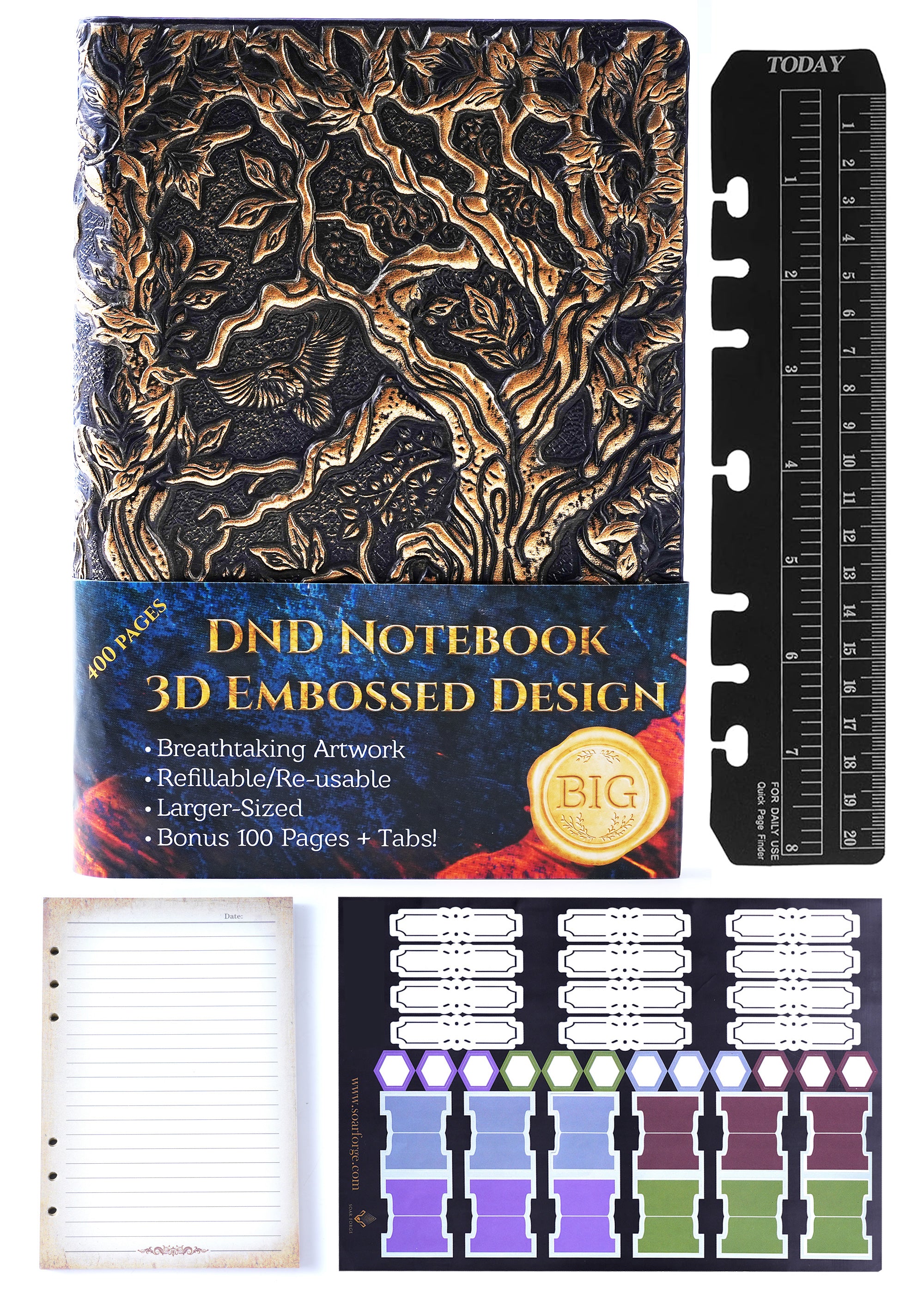 Forge Notebook Story Forge: DND Refillable Notebook – Soar Forge