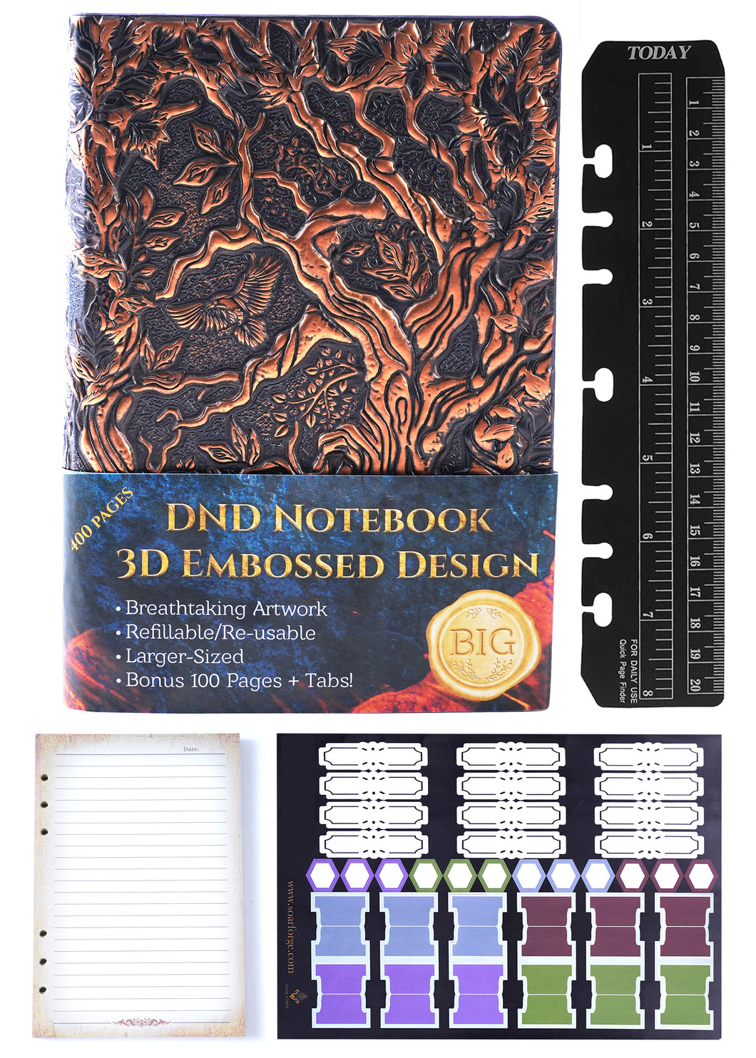 Story Forge: DND Refillable Notebook Copper