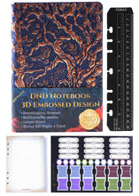 Load image into Gallery viewer, Story Forge: DND Refillable Notebook Navy Copper
