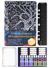 Load image into Gallery viewer, Story Forge: DND Refillable Notebook Silver
