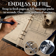 Load image into Gallery viewer, Soar Forge Character Notebook Journal Ring Binder for D&amp;D
