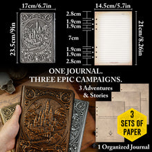 Load image into Gallery viewer, Soar Forge Character Notebook Journal Ring Binder for D&amp;D

