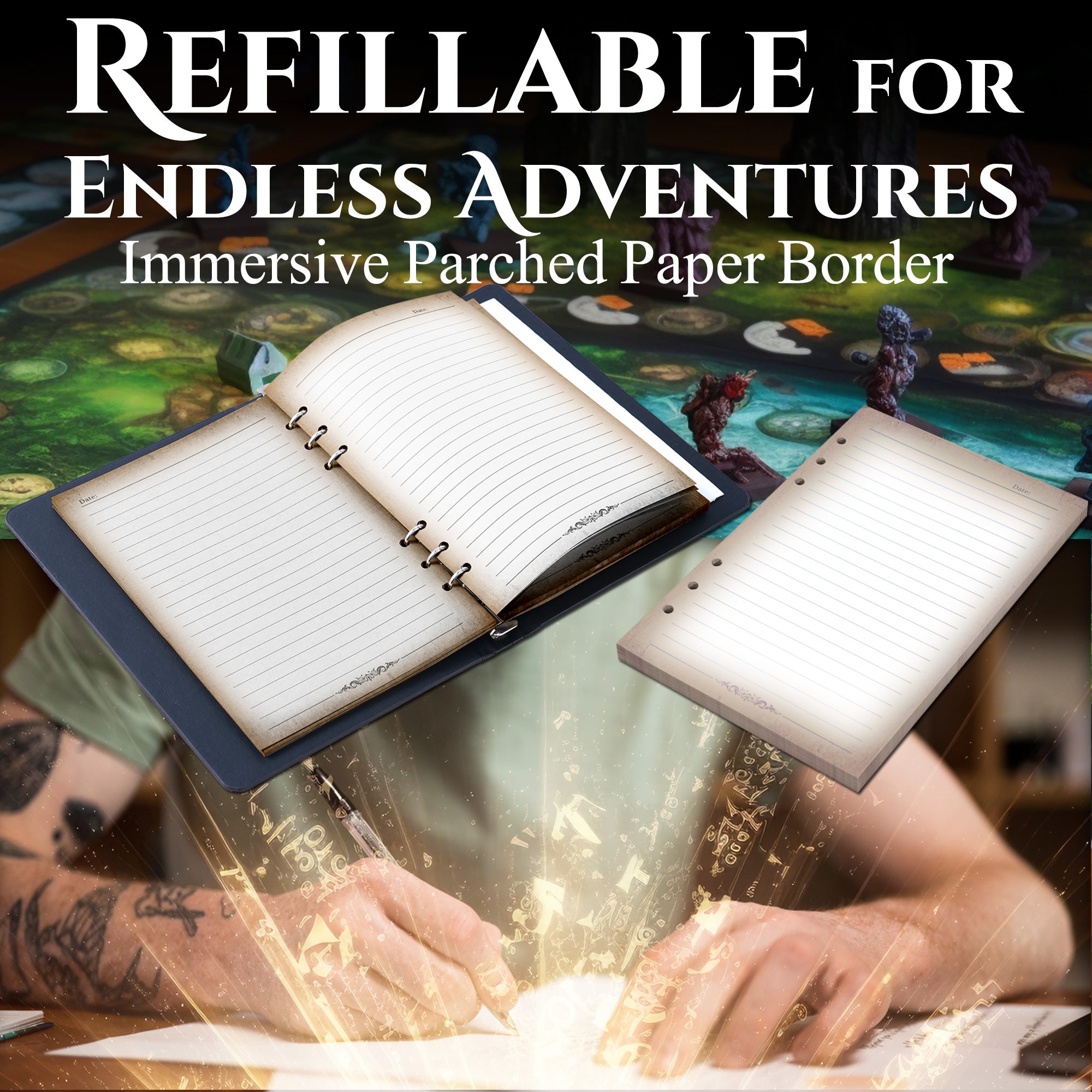 Forge Notebook Story Forge: DND Refillable Notebook – Soar Forge