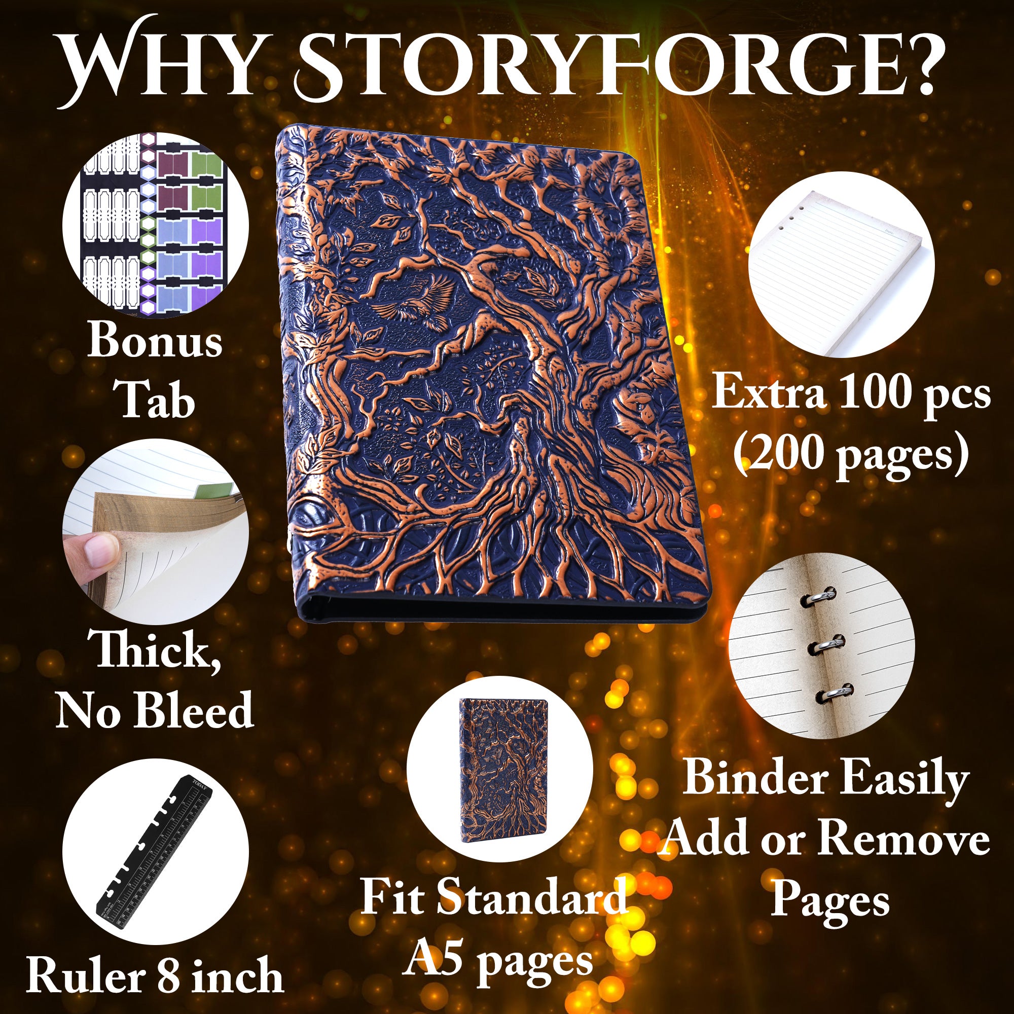 Forge Notebook Story Forge: DND Refillable Notebook – Soar Forge