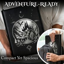 Load image into Gallery viewer, Celestial Moonlit Castle Card Binder - Fantasy 9-Pocket Ringless TCG Binder, 432 Side-Loading Pockets, Foil PU Leather
