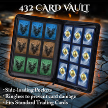 Load image into Gallery viewer, Celestial Moonlit Castle Card Binder - Fantasy 9-Pocket Ringless TCG Binder, 432 Side-Loading Pockets, Foil PU Leather
