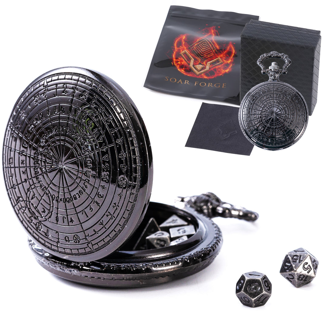 Mini-Chrono Dice: Timeless Tiny Rolls Magic Black