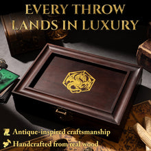 Load image into Gallery viewer, Vintage Dice Tray &amp; Rolling Box for DND and RPG
