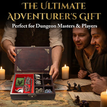 Load image into Gallery viewer, Vintage Dice Tray &amp; Rolling Box for DND and RPG
