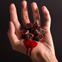 Load image into Gallery viewer, Blood Splattered Copper Dice
