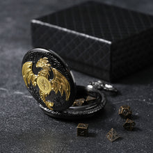 Load image into Gallery viewer, Mini-Chrono Dice: Timeless Tiny Rolls Black Gold
