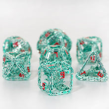 Load image into Gallery viewer, Imprisoned Dragon Core DND Dice Set (Green)
