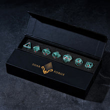 Load image into Gallery viewer, Imprisoned Dragon Core DND Dice Set (Green)
