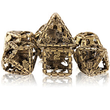 Load image into Gallery viewer, Imprisoned Dragon Core DND Dice Set (Bronze)
